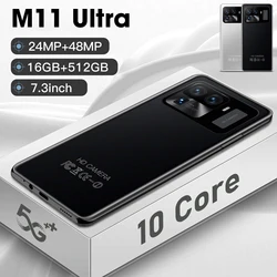 New Global M11 Ultra Smartphone 16GB+512GB 10 Core 48MP Camera Celular 5G Version Android Cell phone 6800mAh Mobile Phones