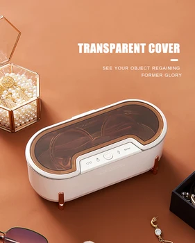 

Ultrasonic Cleaner Machine Household Portable Eyeglasses Watch Jewelry Cleaning Machine with Timer Auto Shutdown 4 Modes