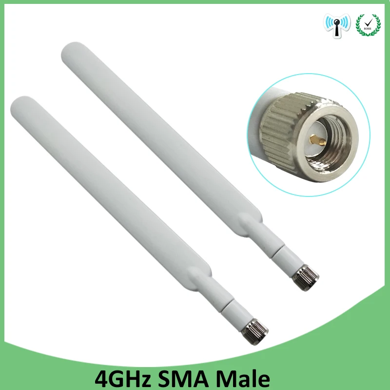 20pcs 4G lte Антенна 5dbi SMA мужской разъем антенна для huawei b593 4G LTE маршрутизатор внешний Ретранслятор беспроводной модем антенны