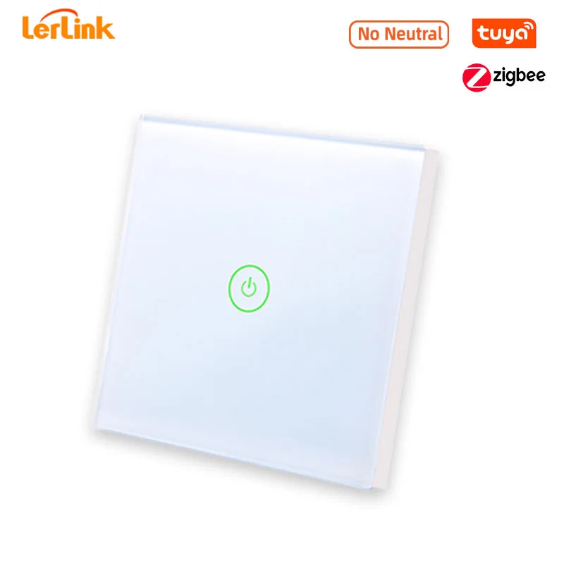 Zigbee смарт сенсорный светильник переключатель без нейтральный противопожарная проводка Tuya 86 Стекло стены Панель Переключатель ЕС 1/2/3, совместим с Google Home, Alexa