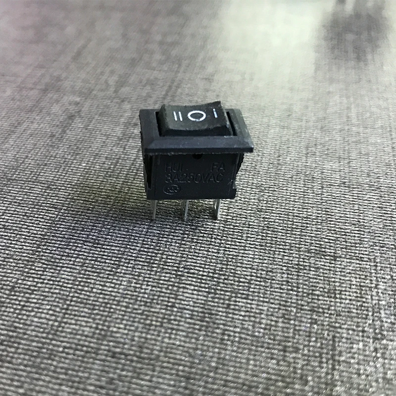 10Pcs Interruttore A Bilanciere Nero 12 V 20 Amp Dc, Kit Luce Rotonda 12 V Volt Car 3 Pin Mini