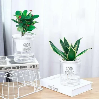

2PCS Plant Pot Decor Self Watering Garden Home Flowerpot Planter Container