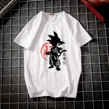 Мужская футболка с короткими рукавами, хит, Harajuku, футболки, японский жемчуг дракона, Гоку, Крутое изображение, фото принт для студентов кампуса