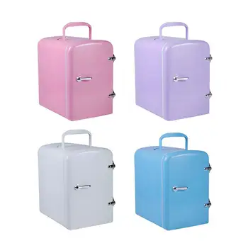 

4L Mini Fridge Cooler Warmer Compact Semiconductor Electronic Fridge Food Cosmetics Fridge For Home Office Car Multi-use