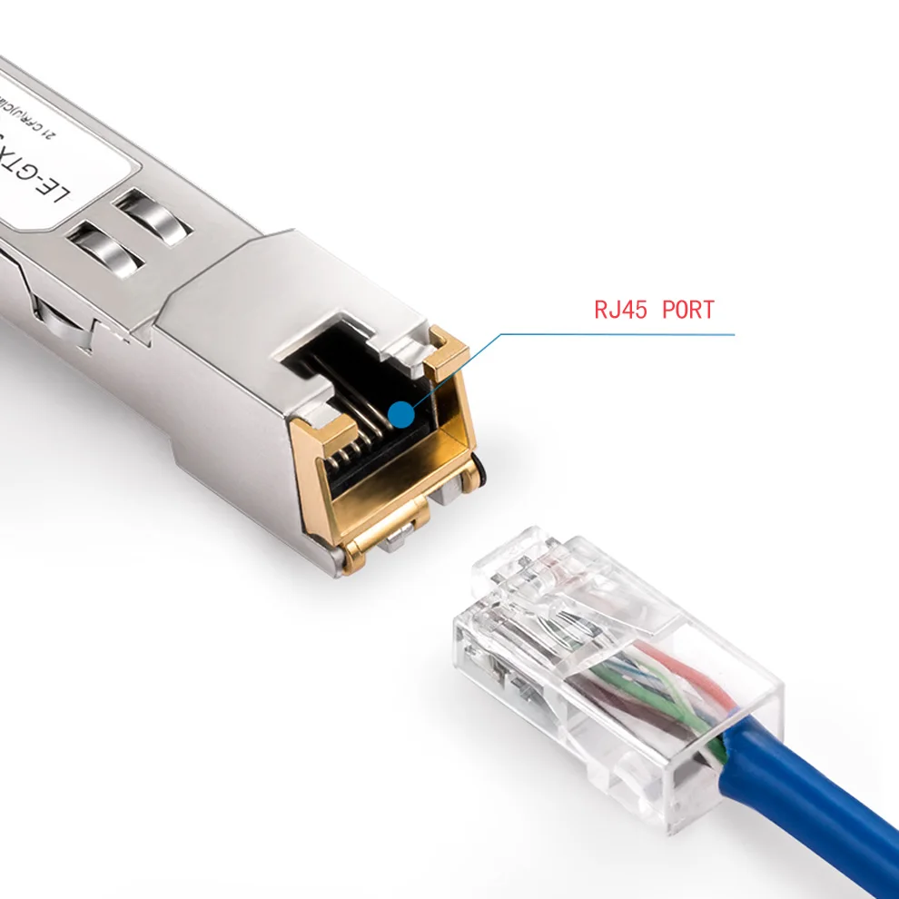 SFP module RJ45 Switch gbic 10/100/1000 connector SFP Copper RJ45 SFP module Gigabit Ethernet port 1pcs dual band modem