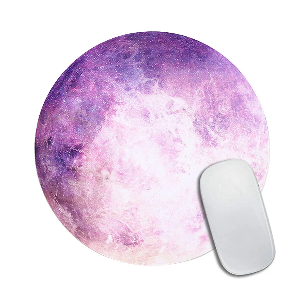 Круглый коврик для мыши планеты серия земли/Venus/Mars/Mercury/Jupiter/Pluto/Rainbow Moon/Black Moon