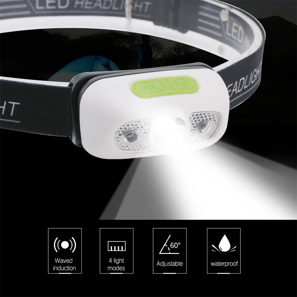 

Super bright headlight waterproof lightweight mini headlights LED headlights children running jogging fishing camping etc.