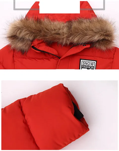 Г. Зимняя куртка детские пальто на молнии с буквенным принтом для мальчиков детская длинная теплая длинная пуховая прогулочная верхняя одежда зимняя одежда с капюшоном