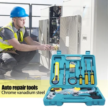 

Screwdriver Wire Cutters Wrench Maintenance Tool Combination Toolbox Hand Tools Ratchet Wrench Set 16pcs/set