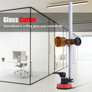 

Industrial Grade Compass Cutter Multi-function Roller Type Glass Cutter Circular Cutter Lampblack Machine Hole Opener