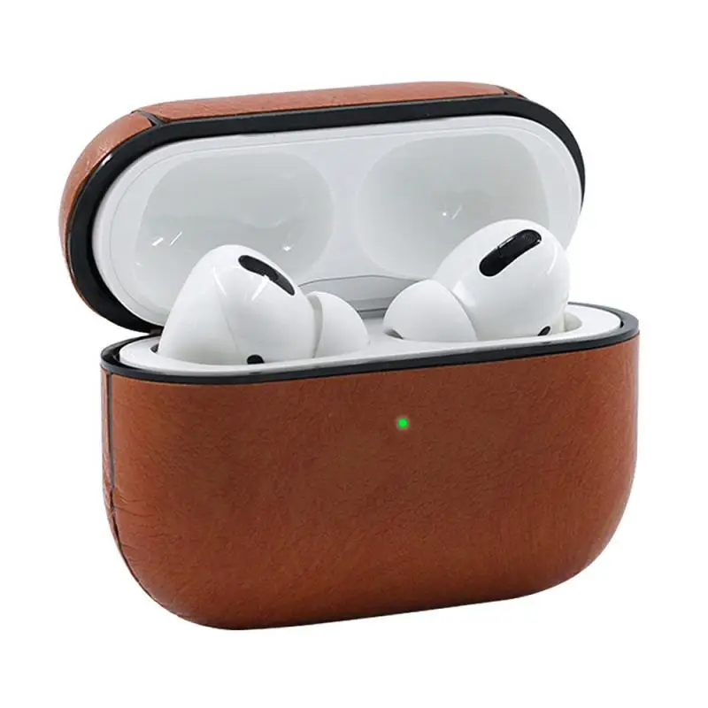 Подходит для Airpods Pro кожаный чехол для наушников PC внутренняя оболочка+ защитный чехол из искусственной кожи для Apple аксессуары для Airpods