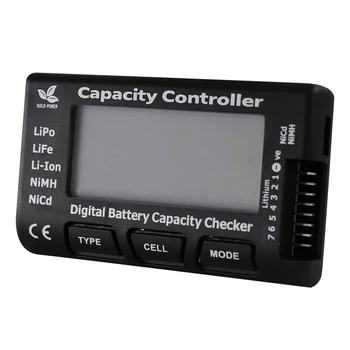 RC CellMeter-7 Controllore digitale della capacità della batteria LiPo LiFe Li-ion Nicd NiMH Tester di tensione della batteria Controllo CellMeter7