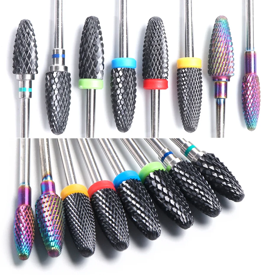 1pc Nail Drill Bits Carbide Electric Tungsten Rotary Manicure Machine Milling Cutters Nail File Pedicure Accessory Tool LACS1-27