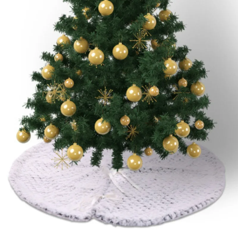 

1pc High Grade Flannel Christmas Tree Skirts Tree Foot Carpet Mat Christmas Decoration for Home Natal Tree New Year Rug Decor