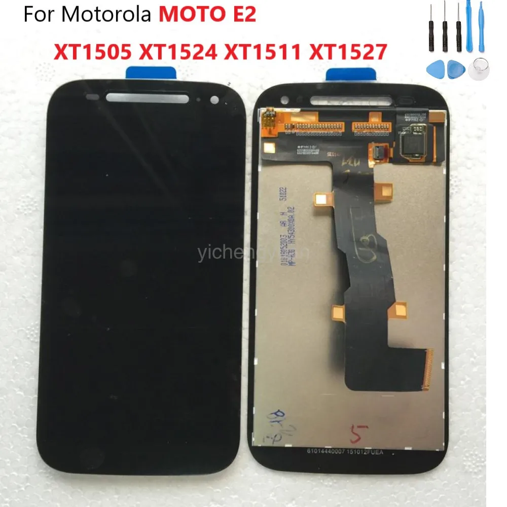 Для Motorola 4 5 &quotMoto E2 2-й ЖК-дисплей XT1505 XT1524 XT1511 XT1527 сенсорный экран дигитайзер черный