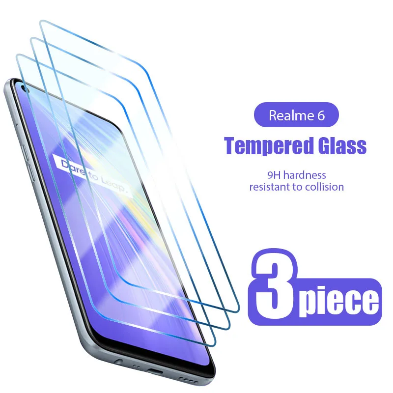 

Защитное стекло для экрана Realme 8 Pro 7 6 C21 C25 C3 C11, 3 шт.