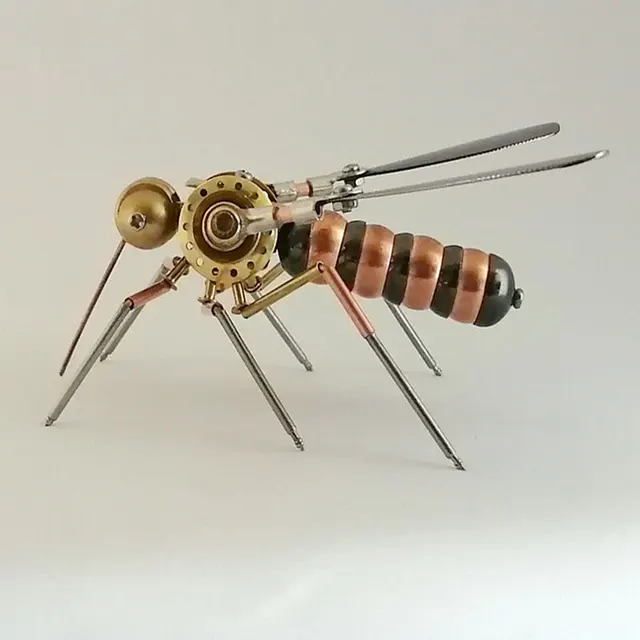 9.5 x 8.5 x 5CM 3D Metal Mechanical Insect Handicrafts Mechanical ...