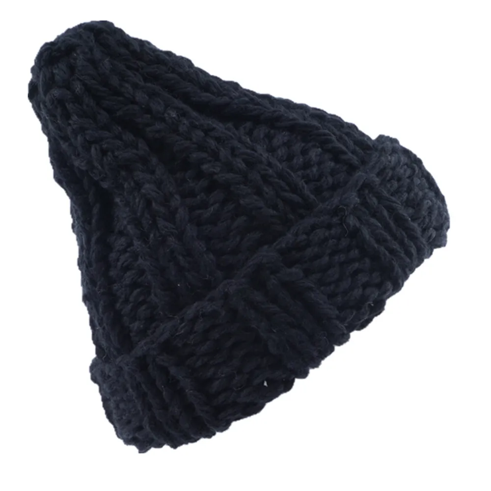 30# повседневные Зимние трикотажные шапки для женщин модные теплые ручные шерстяные вязаные наушники мягкие шапки кепки для девочек высокого качества женские