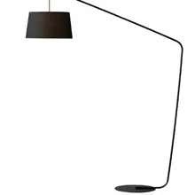 Скандинавское черное рыболовное освещение для пола, простая креативная модель, напольные лампы для гостиной, дивана, спальни, напольная лампа