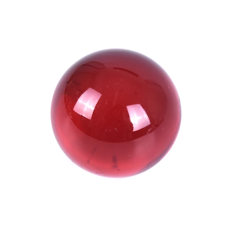 30 мм Хрустальный Шар из кварцевого стекла прозрачный шар Сферический стеклянный шар для фотографии хрустальные шары для рукоделия Декор фэн-шуй - Цвет: Красный