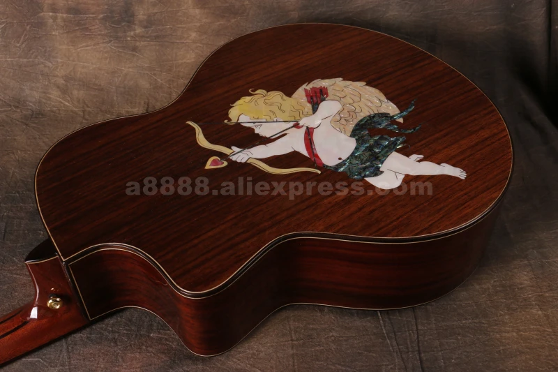 Finlay Tiamo T-J160C, твердая Джамбо гитара, 4" гитара с твердой еловой верхней частью/ламинированный корпус из палисандра, гитара s Китай,(стрела купидона
