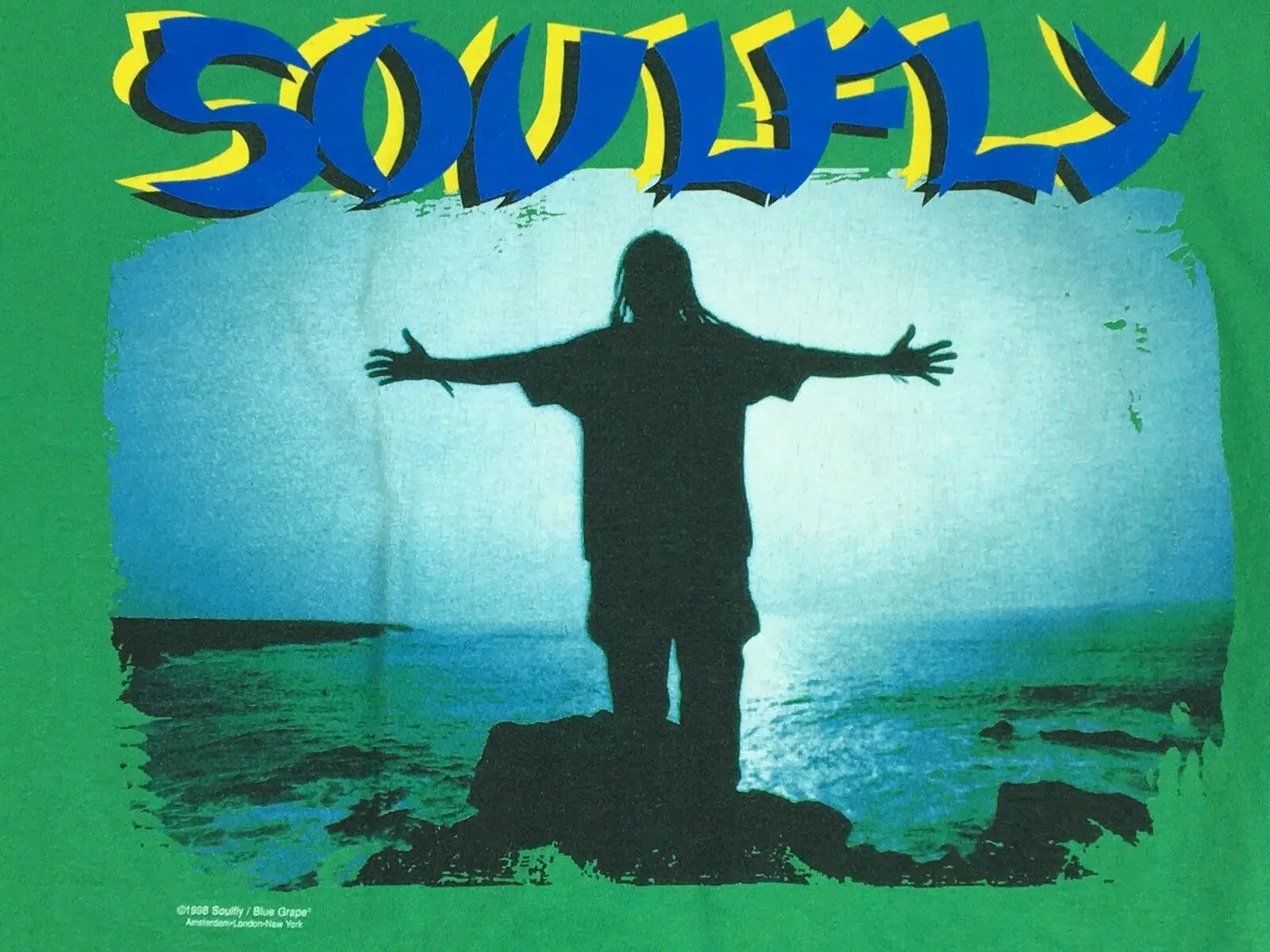 Винтажная рубашка SOULFLY Thrash Metal 1998 концертная футболка Sepultura рубашка Metal L Новое поступление для мужчин