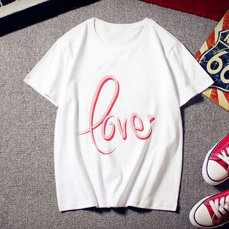 Jesus Love me, принт Харадзюку, женская футболка, новинка, футболка с круглым вырезом и коротким рукавом, футболка с надписью Love of letter, белые топы, женская одежда - Цвет: YH-122