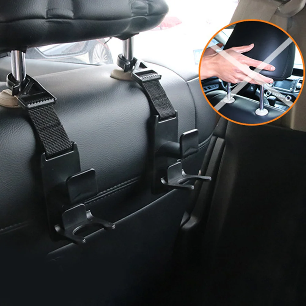 2 шт. регулируемые Крючки для отдыха автомобиля многофункциональные крючки автомобильные принадлежности