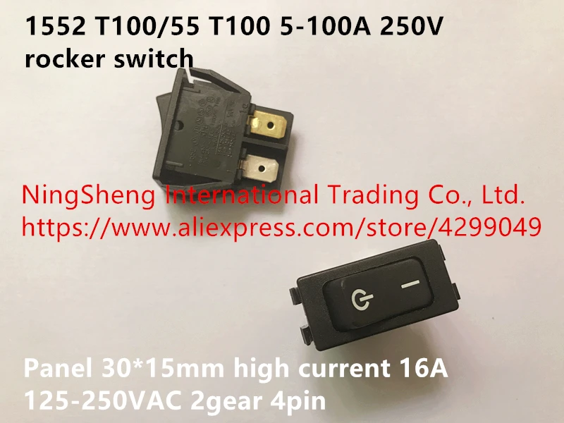 Новый оригинальный 100% 1552 T100/55 T100 5 100A 250 в панель переключателя 30*15 мм высокая сила