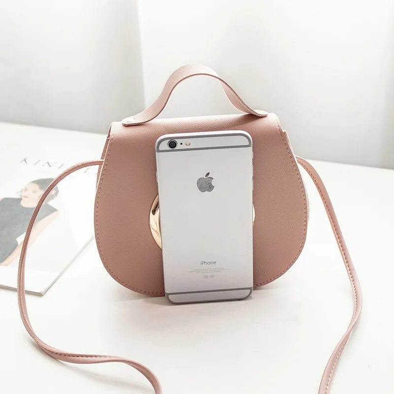 

2019 New style Korean-style square sling bag crossbody bag student mobile phone purse soft leather a generation of fat spell Duo