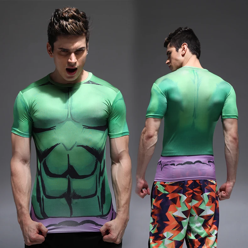 New 2019 Batman Spiderman Ironman Superman Captain America cycling jersey Marvel T shirt Avengers Costume Comics Superhero mens