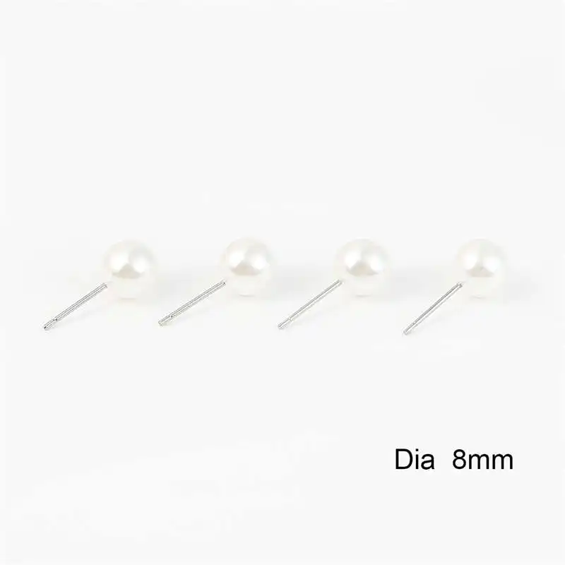 Ivory 8mm 18mm 10 шт. белый цвет слоновой кости ABS жемчужные бусины очаровательные серьги-гвоздики задние пробки ушной столб гайки затычки для самостоятельного изготовления ювелирных изделий серьги База - Цвет: Ivory 8mm 18mm
