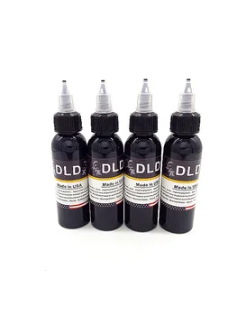 

4 Bottle 4oz Tattoo Ink Pigment Set Kits Body Arts 60ml black Professinal Beauty Permanent Makesup Paints