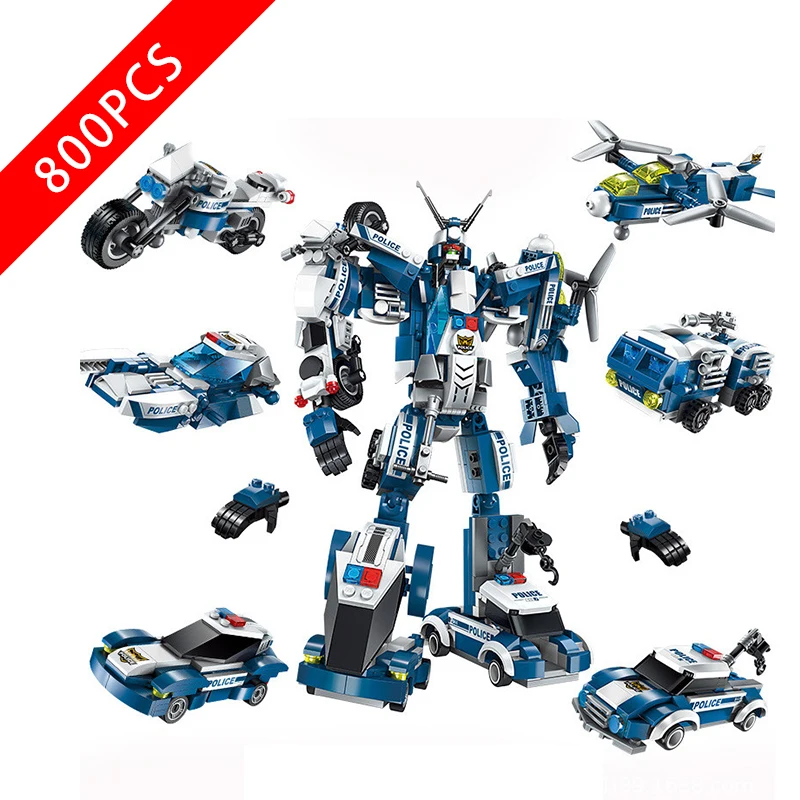 

New Military Series Toys Deformation Robot Compatible Lepin Military 1407 Buildin Blocks Toys for Children Birthday Gift