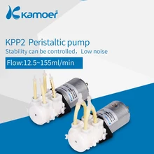 Мини водяной насос с двойной головкой/Микро перистальтический насос 12V kpp2/Малый электрический дозирующий насос с использованием геотермальной энергии(с низким расходом и высокого давления)(L) Kamoer KPP2