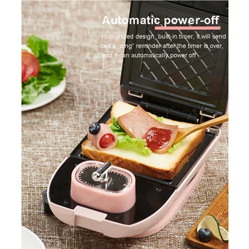 

Electric Sandwich Maker Breakfast Machine 220V Egg Cake Oven Sandwichera Electric Toster Multifunctional Breakfast Machine