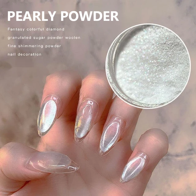 Iridescent Powder Nail Glitter Iridescent Silver Pink Glitter Chrome Nail  Powder Sparkle Gel Polish Flakes For Pigment Dust - Nail Glitter -  AliExpress