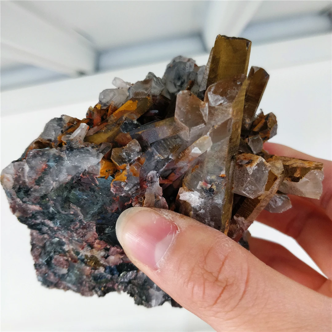 Specularite Trouwen Accessoires Haaraccessoires Haarspelden Natural Specularite crystal Mineral Specimen #Q621 