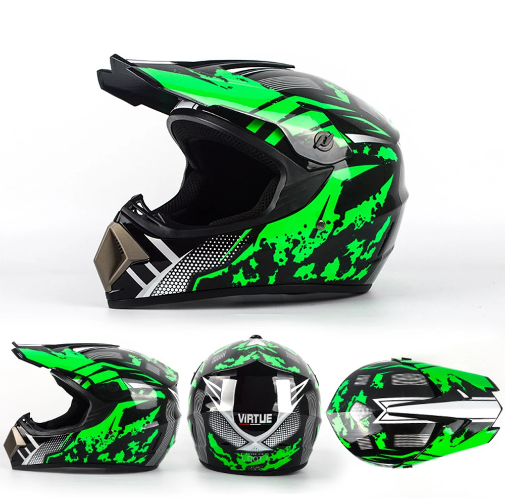 Гоночный Кроссовый мотоциклетный шлем DOT Casque Moto Capacete Moto Casco бездорожье полное лицо винтажный Кроссовый шлем для женщин 3 подарка