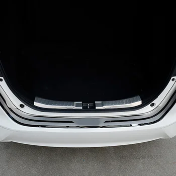 

AITWATT Inner Rear Bumper Protector Inside Door Sill Plate Trunk Cover Trim For Honda Fit Jazz 2014 2015 2016 2017 2018