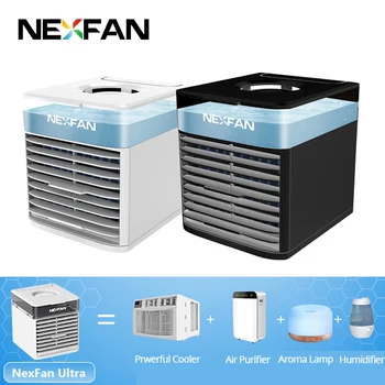 

NexFan Ultra Air Cooler Fast Cooling Air Conditioner Portable Cooling Fan Oil Diffuser for Office Travel Mini Fan UV & Standard