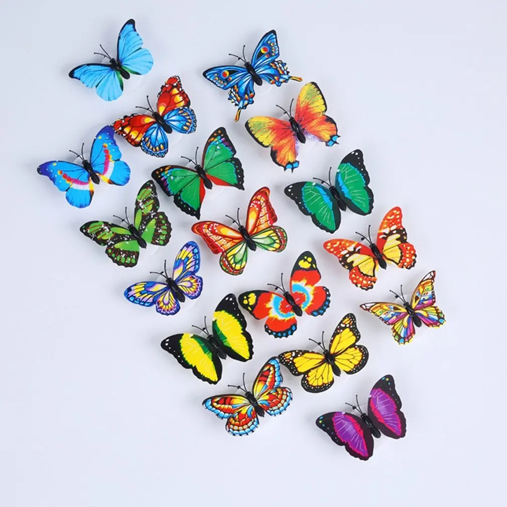 LED Night Light Butterfly LED Night Light Lamp with Colorful Changing for Home Room Party Desk Wall Decor