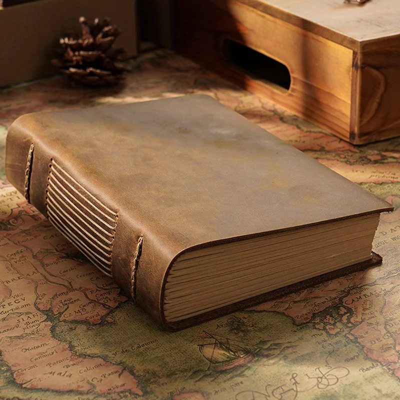 Retro Handmade Notebook Sketch Retro Leather Notepad Eco Paper Creative Notebook-1Pcs Retro Handmade Notebook Sketch Retro Leather Notepad Eco Paper Creative Notebook-1Pcs