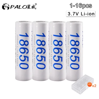 

1-16pcs 18650 original Rechargeable li-ion Battery 18650 30A 3.7V 3200mAh lithium li ion liion high current batteries