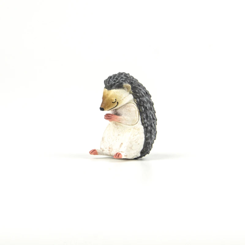 B hedgehog Натуральная gashapon игрушка-вкладыш кроя полярный медведь коала Красная Панда Черный Косплей shiba «Лисья Секретная служба»(inu леопарда животных гассе для молитвы P3 рисунок - Цвет: B hedgehog