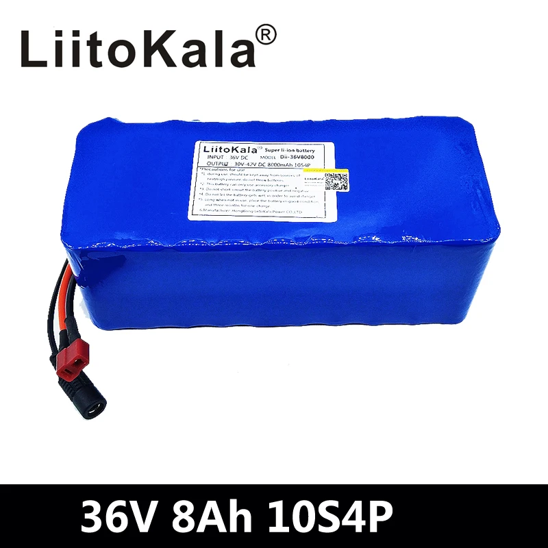 Аккумуляторная батарея LiitoKala 36 В 500 Вт 18650 8 Ач | Электроника
