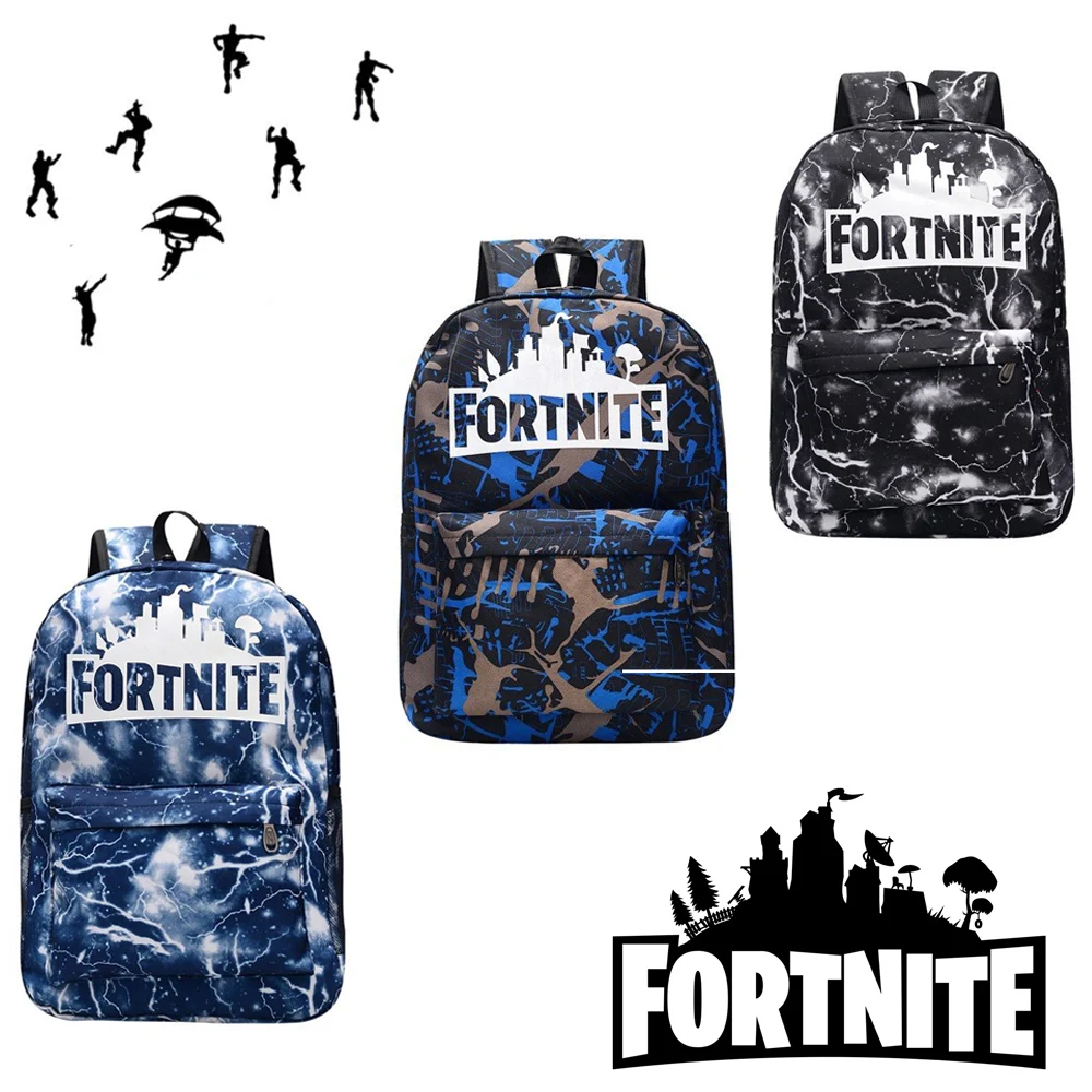 Mochila de lona Fortnites Fortress Unisex, de camuflaje, para estudiantes y escuela, de alta capacidad, de viaje