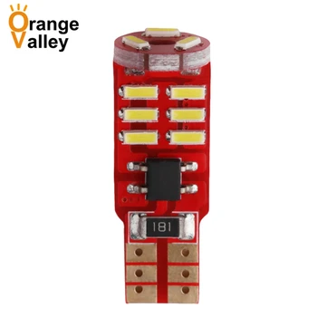 

100PCS High Quality T10 194 W5W 168 15 SMD LED 4014 Car Auto Canbus Marker Lamps Reading Light Interior Lighting Bulb DC 12V