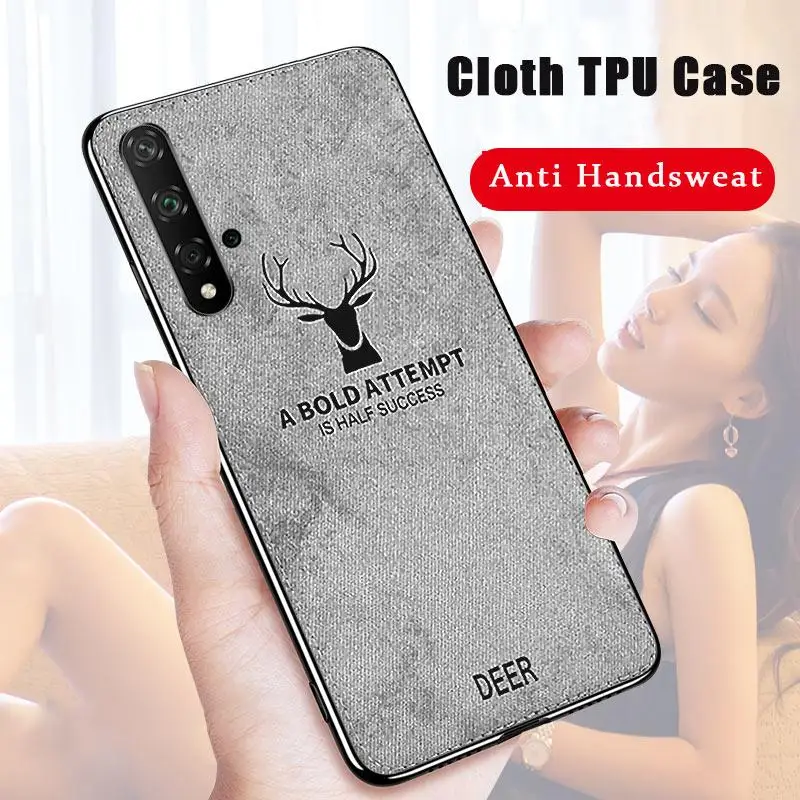Тканевый чехол для Huawei Mate 30 20 Pro P20 P30 Honor 10 lite 9X 8X 10i 20i 9 P Smart Z Plus 2019 тканевый