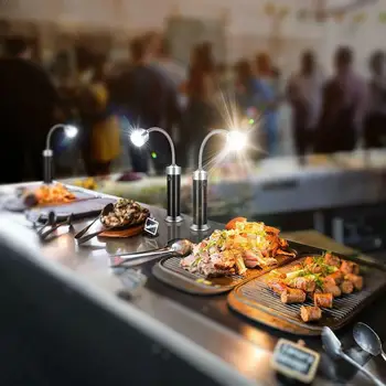 

9 Led Flashlight Bbq Grill Light Magnetic Base Barbecue Work Outdoor Flashlight Bendable Combination Light Hose F4K9